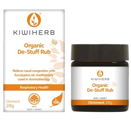 Kiwiherb Organic De-Stuff Rub