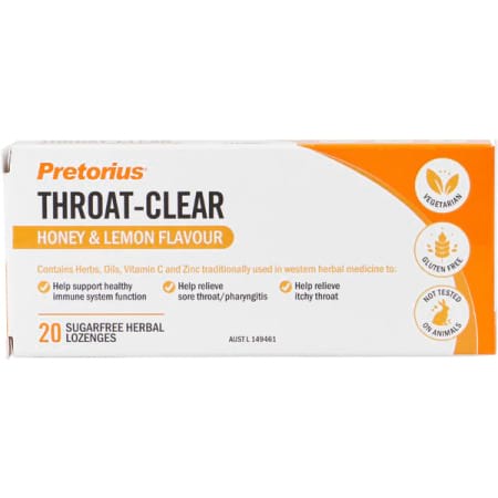 Pretorius Throat Clear Honey Lemon