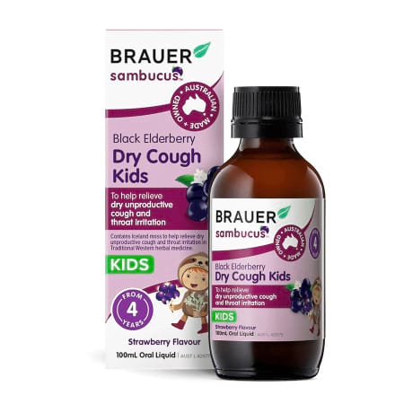 Brauer Sambucus Black Elderberry Dry Cough Kids