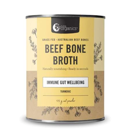 Nutra Organics Beef Bone Broth Powder Turmeric