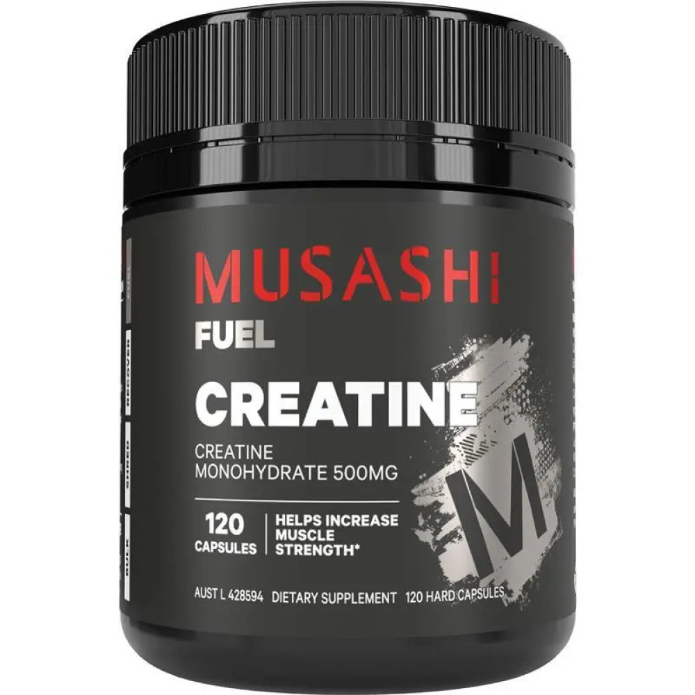 Musashi Creatine Monohydrate 500mg 120 Capsules