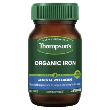 Thompsons Organic Iron 24 mg