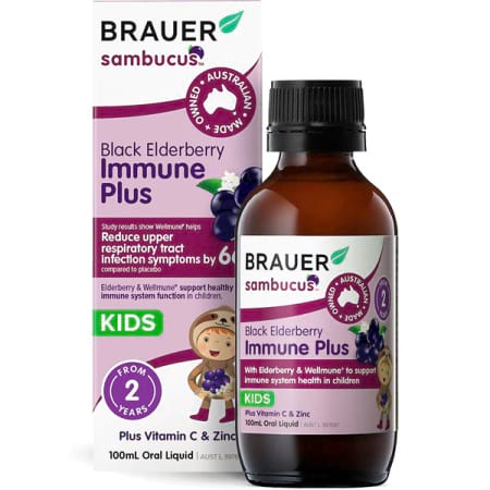 Brauer Sambucus Black Elderberry Immune Plus Kids