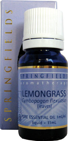 Lemongrass Certified Organic Springfields Essential Oil