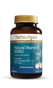 Herbs of Gold Natural Vitamin E 500 IU