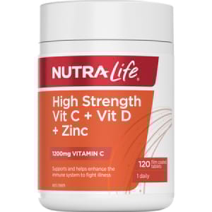 Nutra-Life High Strength Vitamin C + D + Zinc