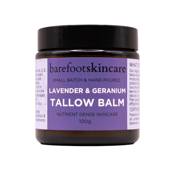 Barefoot Skincare Lavender & Geranium Tallow Balm