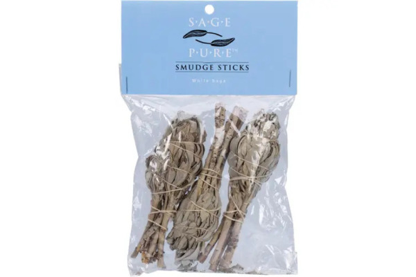 Tulsi Sage Pure Smudge Stick White Sage Small 3pk