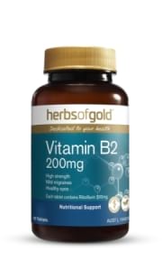 Herbs of Gold Vitamin B2 200 mg