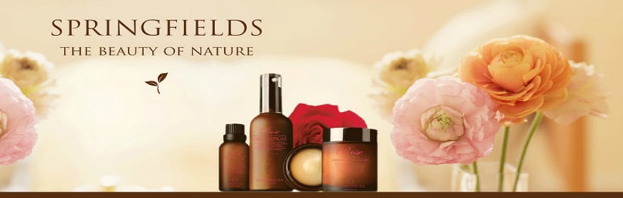 Springfields product range has evolved over the years, and now includes a substantial range of aromatherapy body care products 